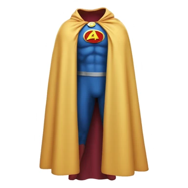 super hero cape sticker
