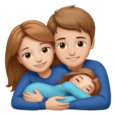 Boy and girl together close relationship cute Laying down hugging sticker