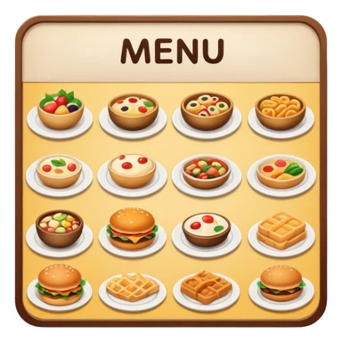 menu sticker