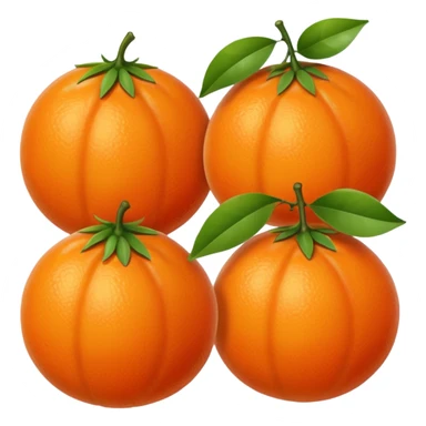 i want a happy orange fruit. sticker