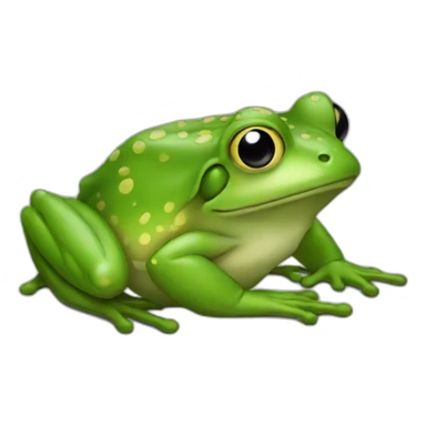 Frog hitam sticker