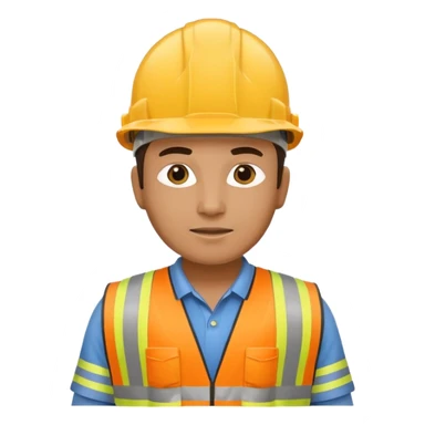 construction worker sticker