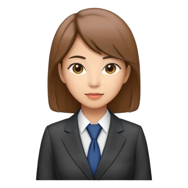 Japanese professional woman in business suit sticker