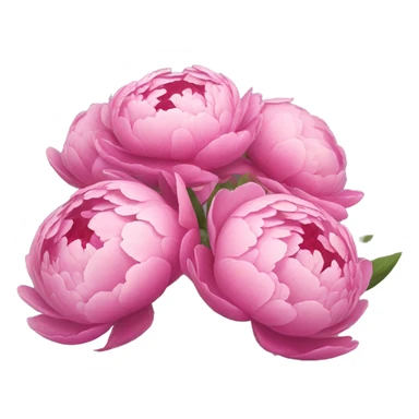 bouquet of peonies  sticker
