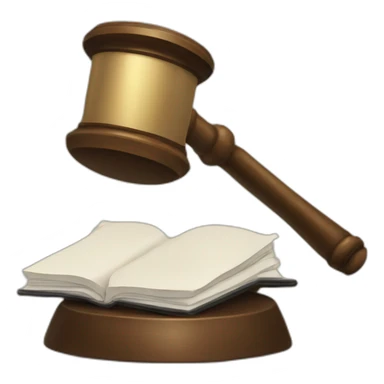 judge's gavel sticker
