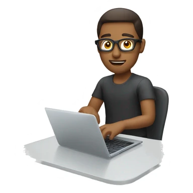 Video editor work on laptop sticker