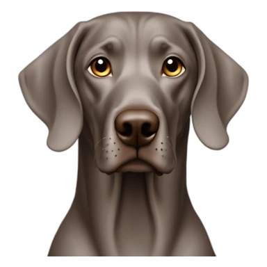 Weimaraner brown sticker