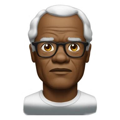 samuel l jackson serious wearing shirt sticker