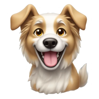 Excited dog sticker