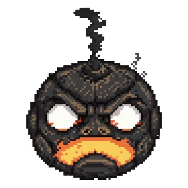 angry face with steam coming from nose, frustrated expression sticker