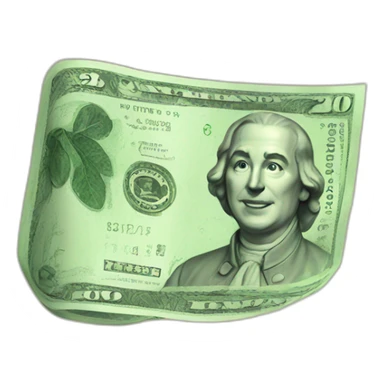 a feedback with a banknote sticker