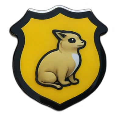 Hufflepuff badge pin sticker
