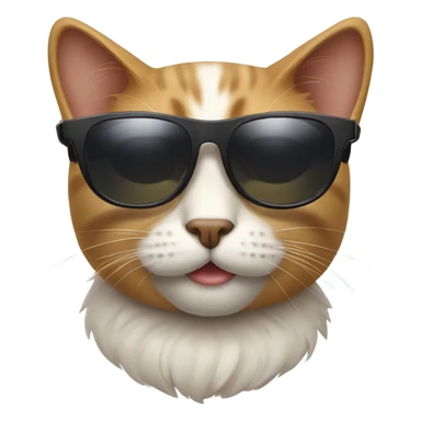 Cat with sunglassesgt sticker