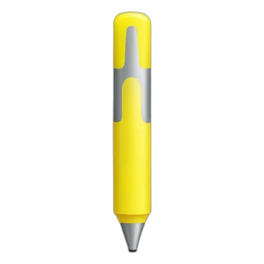 yellow highlighter pen tip sticker