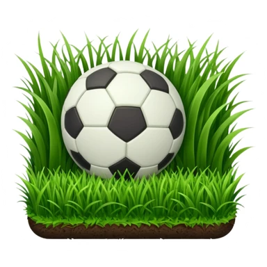 piece of short grass of a soccer field sticker