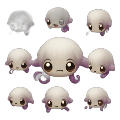 kraken cute face mashup kyubi sticker