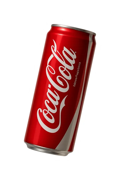 coca cola iperrealistica fluttua in aria sticker
