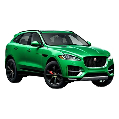 Jaguar F pace green sticker
