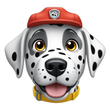 Dalmatian paw patrol sticker
