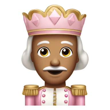 Soft pink nutcracker sticker