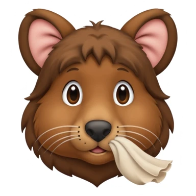 animal wiping its nose sticker