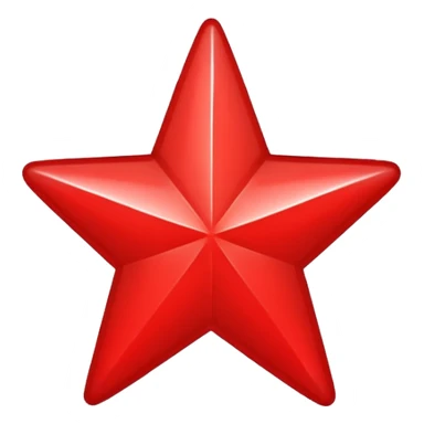 just a 5 edged red star with black background sticker