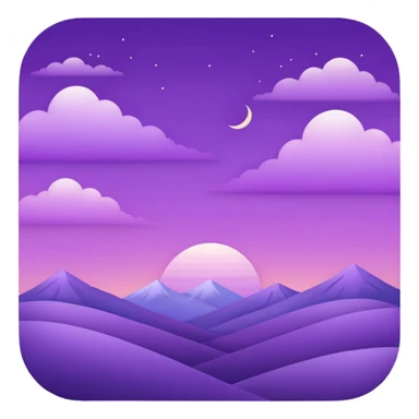 Purple Sky sticker