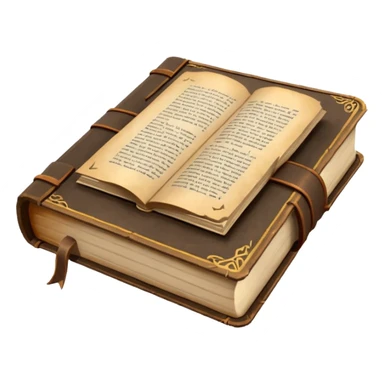 open old book low poly sticker