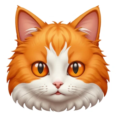 Cat looking up rolling its eyes sticker