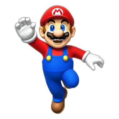 Mario Jumping sticker