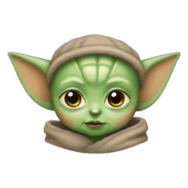 girl baby yoda sticker