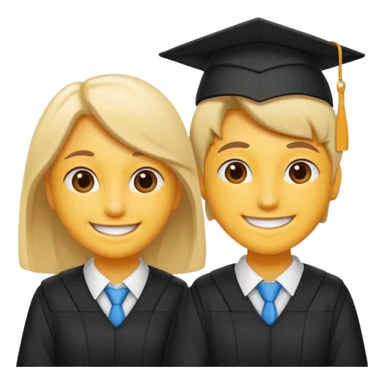 dos estudiantes universitarios cuerpo completo piel blanca  sticker