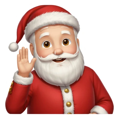 Un santa que diga gracias por tu compra sticker