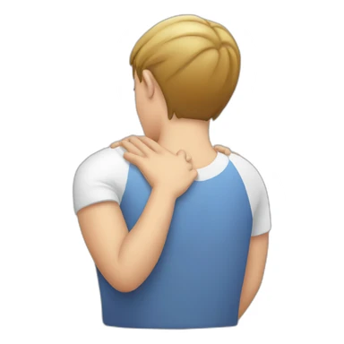 massage shoulder pain sticker