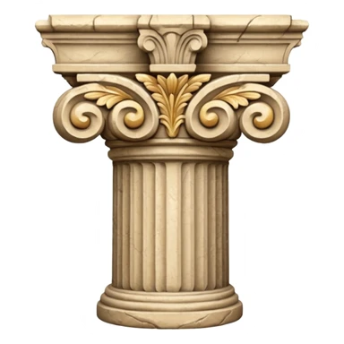 Stone column capital sticker
