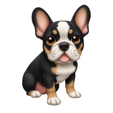 Frenchie black and tan sticker