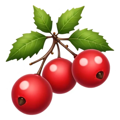christmas berries sticker