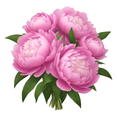 bouquet of peonies sticker