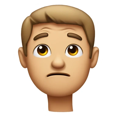 frowning thumbs down sticker