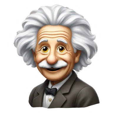 happy albert einstein vawes with hand sticker