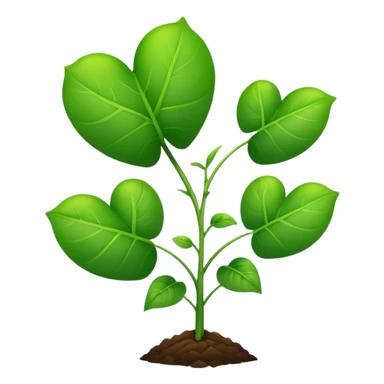 a heart plant sticker