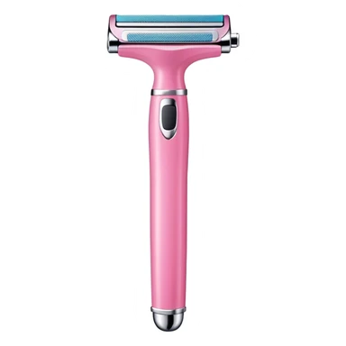 Pink body shaving razor sticker