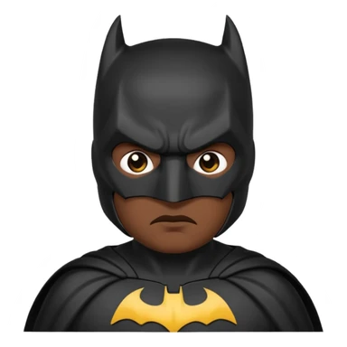 Batman emoji with no emotions  sticker