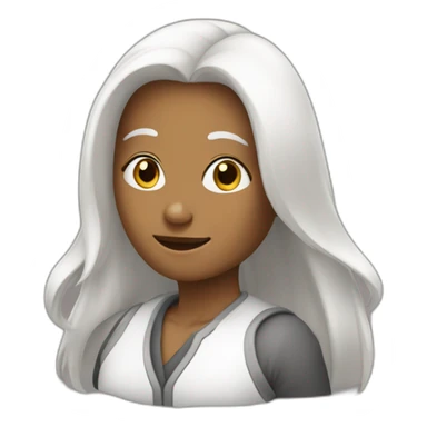 une personne blanche au cheveux brun qui parle dans un micro sticker