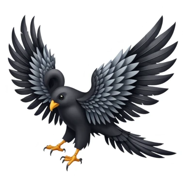 black wing only sticker