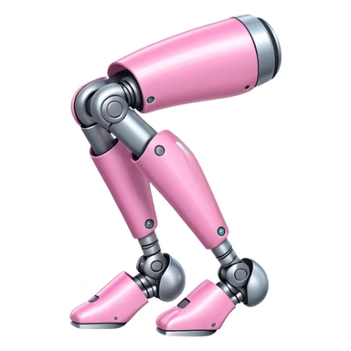 pink robotic cybernatic leg sticker