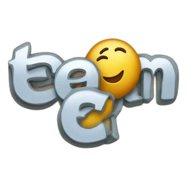 a sign spelling "team" with the letters "ea" crossed out and repalce with the letter "i" sticker