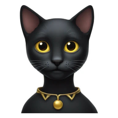 Dark cat with gloriole sticker