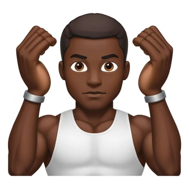 Black man with bbl sticker