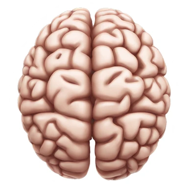 Human brain top vie sticker